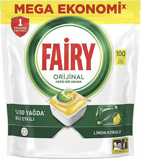 Fairy Original 100 Κάψουλες Πλυντηρίου Πιάτων