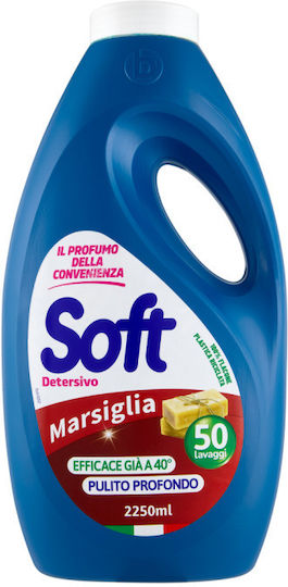 Soft Υγρό Απορρυπαντικό Ρούχων Μασσαλίας 2.25lt (50 Μεζούρες)