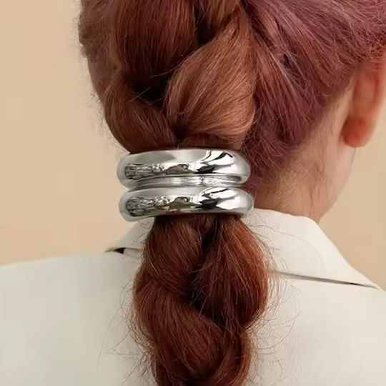 Elastic Fantasy Hair Design Double C Glamor Silver
