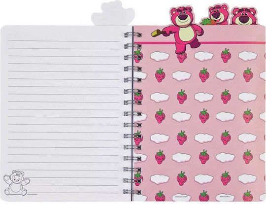 Gim Toy Story Lotso Jam Spiral Notepad A5 Ruled 4 Topics (Miscellaneous Designs)