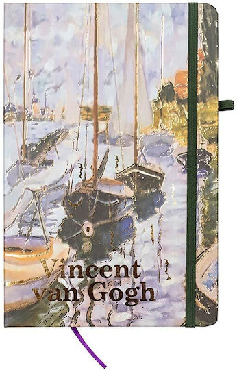Centrum Centrum Notizbuch A5 80 Blätter Geregelt mit Hartcover und Gummiband (Verschiedene Designs oder Farben)