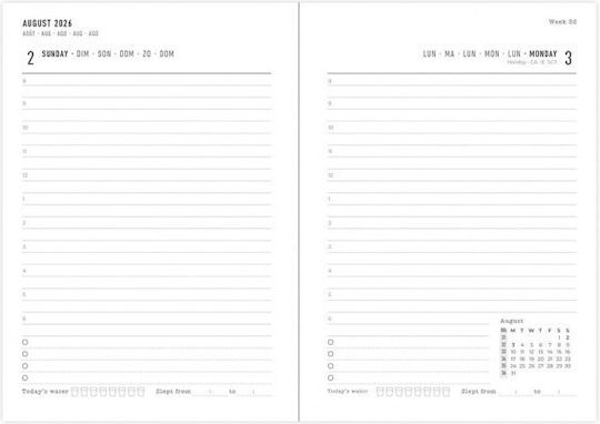 Letts Notebook A6 Square with Hard Cover Multicolour