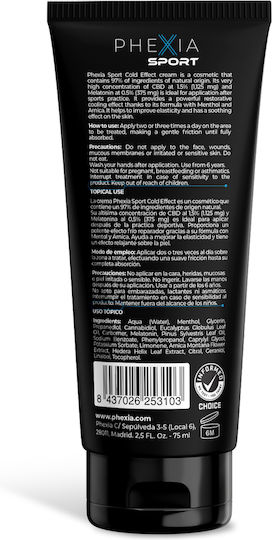 Phexia Erholungscreme Muskelschmerzen Cbd Melatonin Menthol 75 Ml