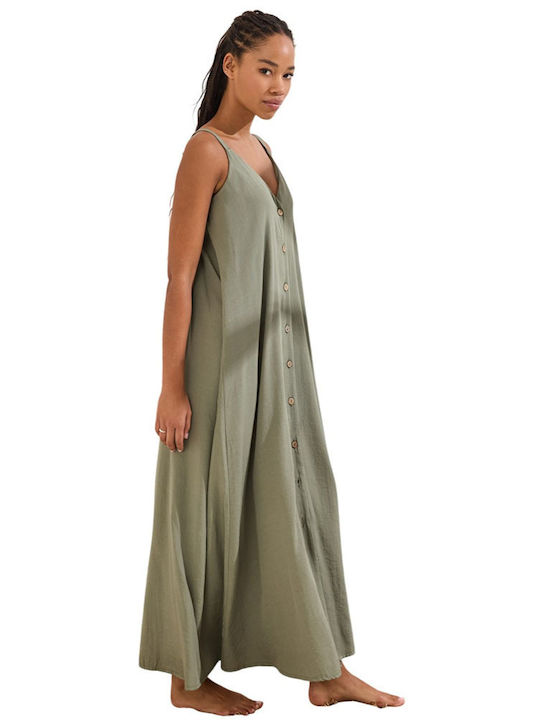 Summer Maxi Dress Khaki