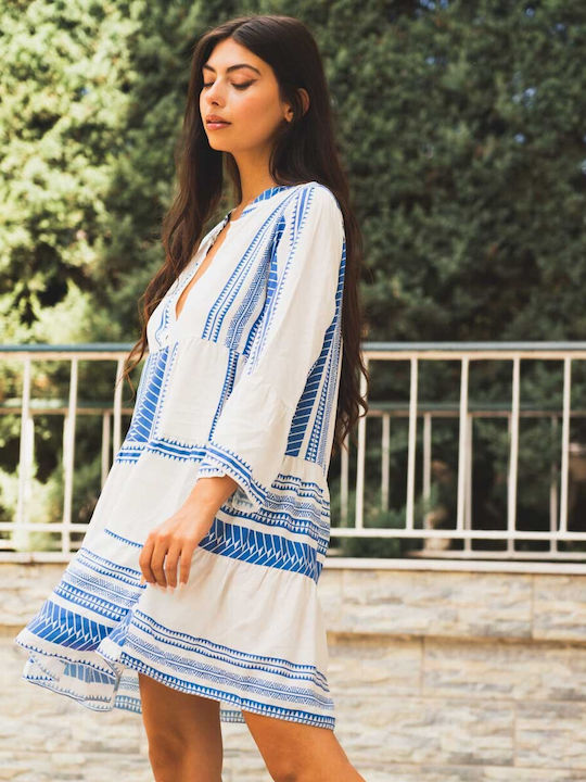 Summer Mini Dress Blue