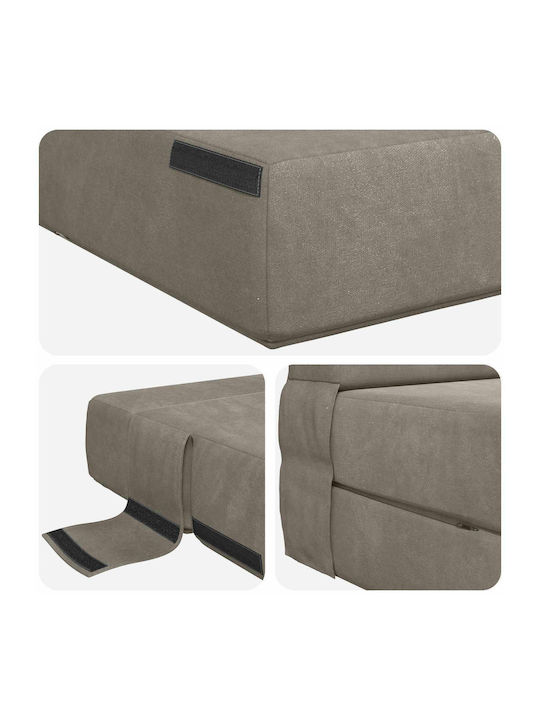 Bean Bag Bed Light Grey 70x72x60cm