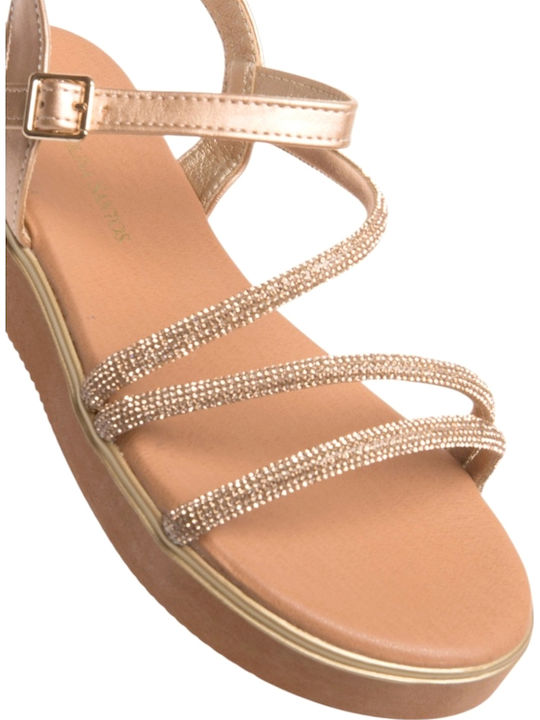 Women's Flat Sandals Rose Gold