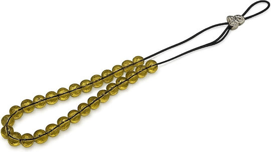 Panora Worry Beads Made of Glass Length 30cm Yellow