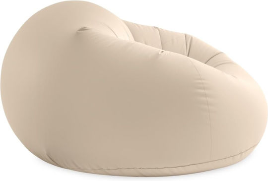 Intex Φουσκωτή Πολυθρόνα Μπεζ 137x127cm