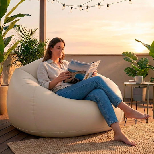 Intex Φουσκωτή Πολυθρόνα Μπεζ 137x127cm