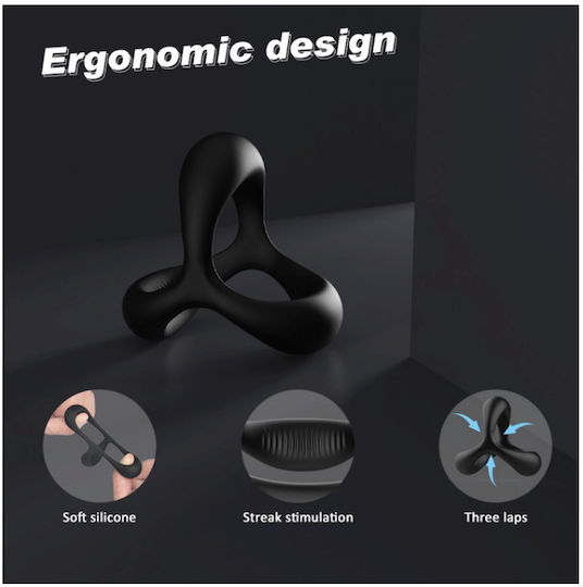 Aph Penisring Silikon Schwarz Silicone Erektion Ring