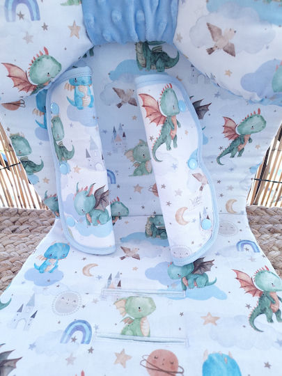 BabyValia Stroller Cover Double Sided 35x85cm Light Blue
