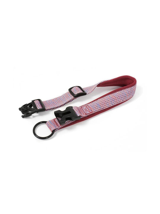 Fc Deluxe Verstellbares Hundehalsband Lachs-Weiß Xl 25mm 50-68cm