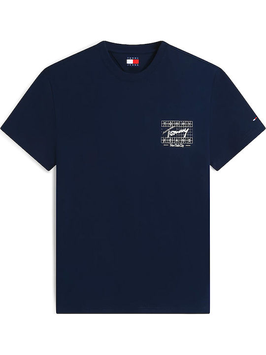 Flag T-Shirt Weiß-Blau