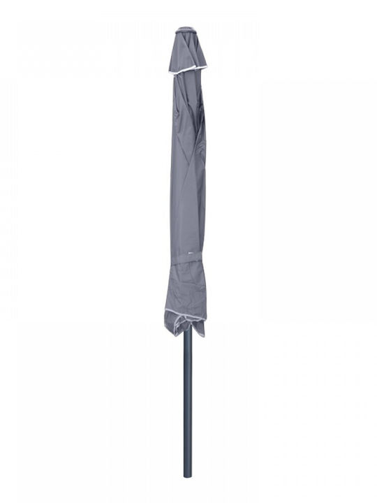 Professional Circular Aluminum Grey Garden & Terrace Parasol Φ3m