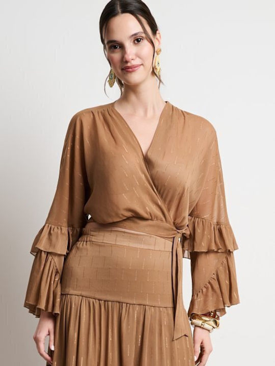 Women's Crop Top Brown