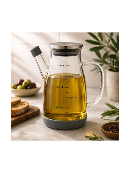 Ankor Glass Oil Can with Flow 650ml