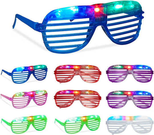 Ochelari Led Pentru Petrecere Alista Home Model Grilaj Plastic 3 Moduri De Iluminare O Singură Mărime Multicolor
