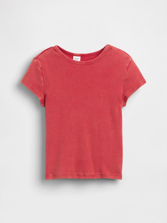 Kids Top Short-sleeved Modern Red