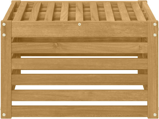 Hölzernes Gartenhocker Würfel Außeneinsatz Weiß 59x59x37cm