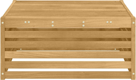 Hölzernes Gartenhocker Würfel Für Außenbereich Weiß 79x79x37cm