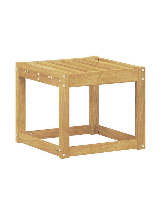 Băncuță De Grădină Cub Din Lemn Alb 43x43x37cm