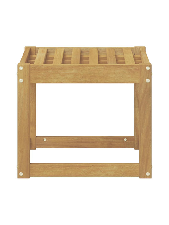 Băncuță De Grădină Cub Din Lemn Alb 43x43x37cm