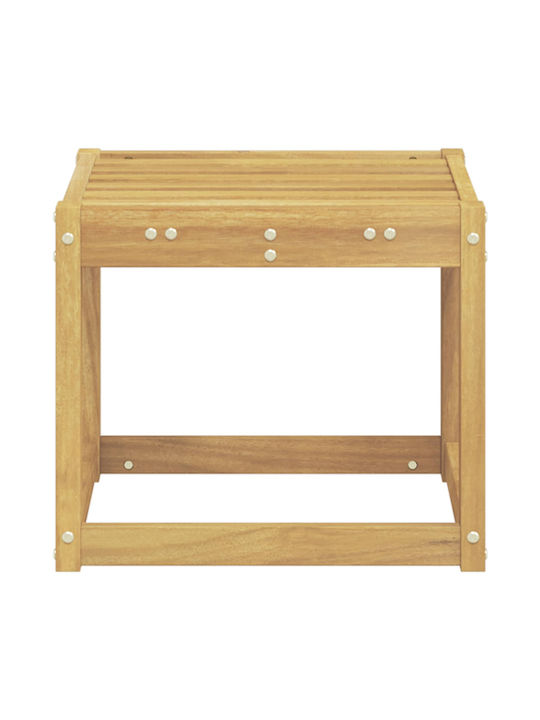 Băncuță De Grădină Cub Din Lemn Alb 43x43x37cm