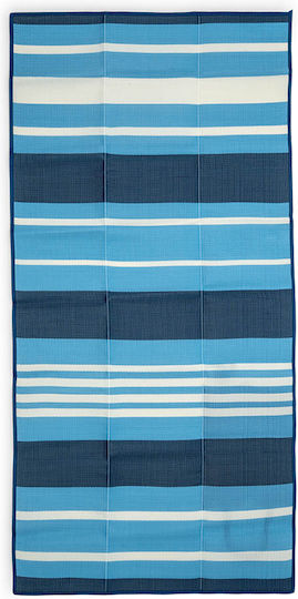 Ψάθα Παραλίας Πλαστική 90x180 Sand & Stone Blue 90x180