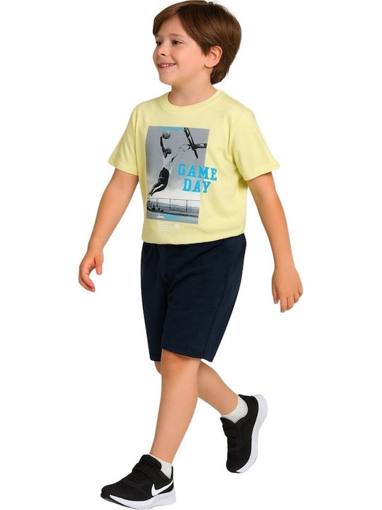 Kids Set with Shorts Summer 2 Pieces Yellow