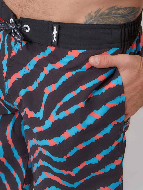 Men's Swimwear Bermuda Maui Spinner with Patterns 1065540005-Black/AOP