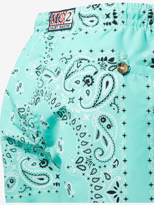 Caprese Ανδρικό Μαγιό Σορτς Turquoise με Σχέδια