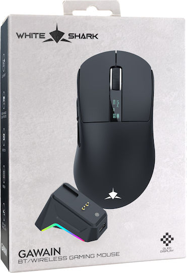 White Shark Gawain Wireless Gaming Mouse 12000 DPI Black