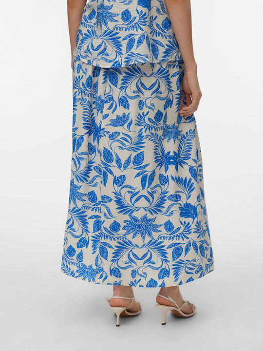 Leinen Hohe Taille Maxi Rock Birch Blake