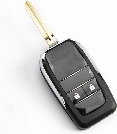 Κέλυφος Αναδιπλούμενου Κλειδιού Toyota Camry Urban Cruiser Hilux Rav4 2 Κουμπιά