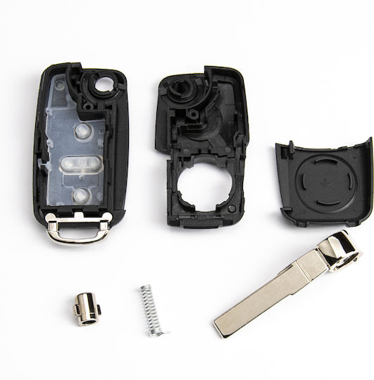 Κέλυφος Αναδιπλούμενου Κλειδιού Vw Sharan Crafter Seat Alhambra Hu66 4 Κουμπιά