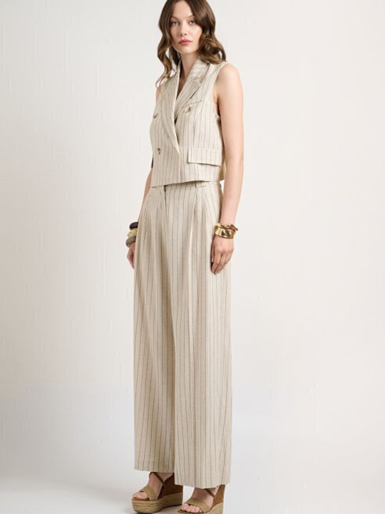 Beige Women's Vest