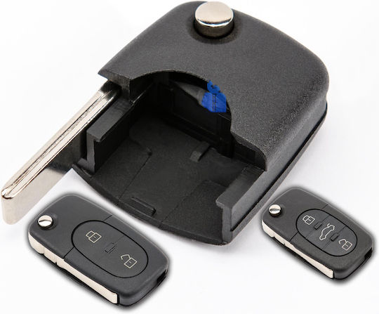 Klappbare Autoschlüsselhülle Ohne Tasten Für Audi A2 A3 A4 A6 8 2 3 Tasten Hu66