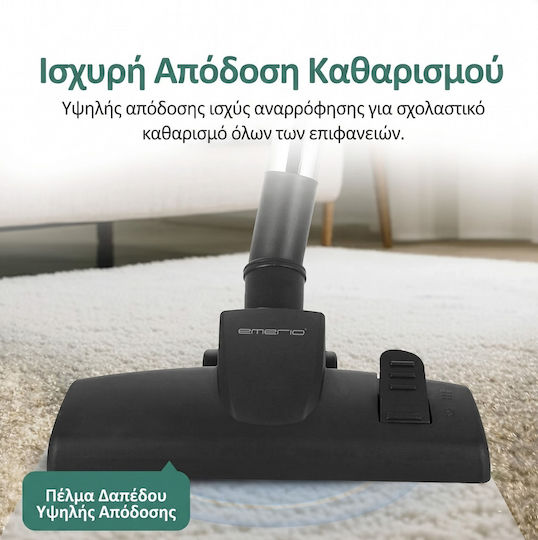 Emerio VE-109959.14 Vacuum Cleaner 800W Bagged 2lt Black