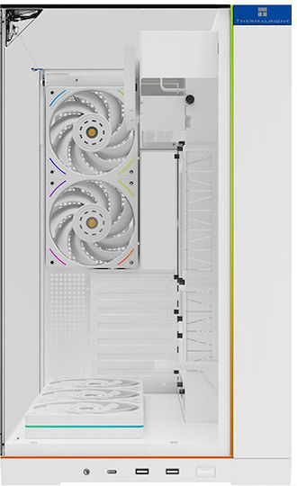 Thermalright A70 Vision ARGB Gaming Midi-Turm Computergehäuse mit Seitenfenster Weiß
