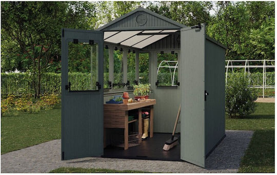 Kunststoff Gartenhäuser Premier Grüne Lagerhaus M1.9xB2.44xH2.21m