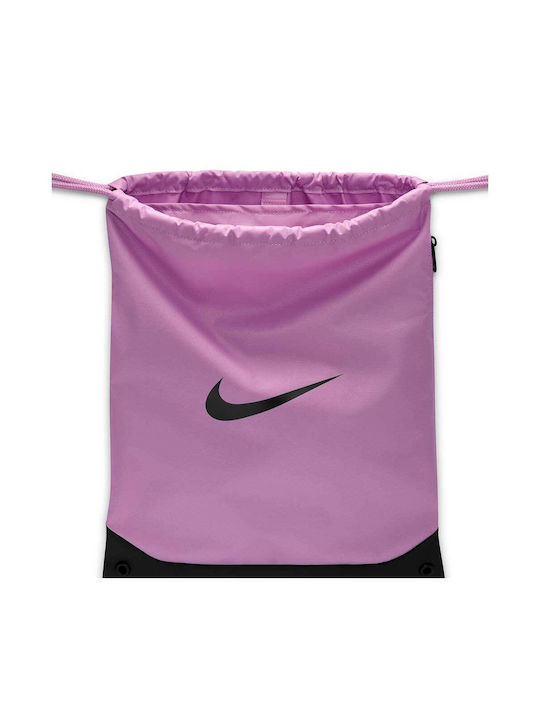 Nike Brasilia Drawstring Women's Shoulder Gym Bag Purple