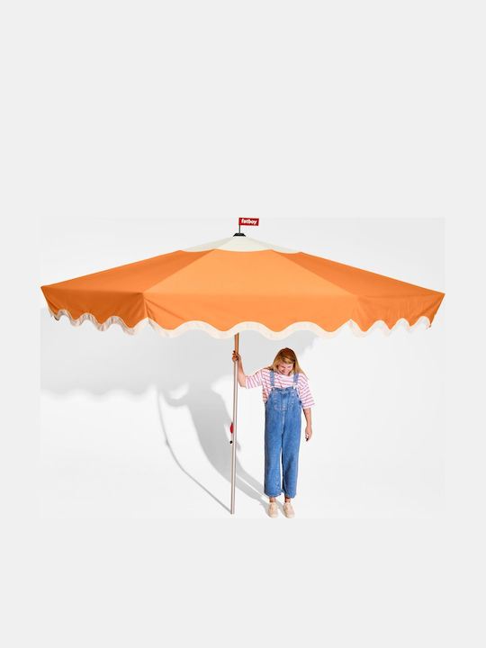 Square Aluminum Garden Parasol Pensol Orange 3.5x3.5m
