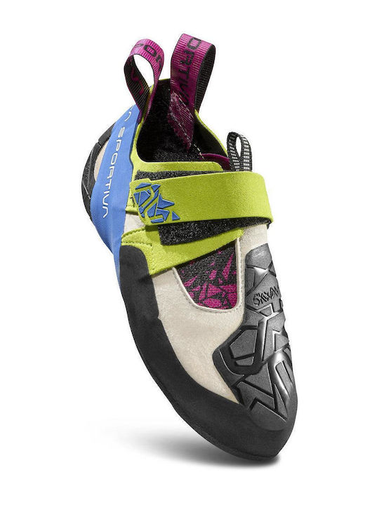 La Sportiva Skwama Women's Asymmetrical Green Climbing Shoes