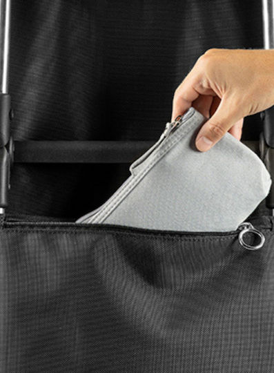 I-max Stoff Einkaufswagen Klappbar Blau 43lt