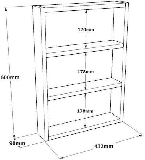 Wall Shelves (3 Pieces) 43.2x9x60cm Wall Shelves (3 Pieces) 43.2x9x60cm