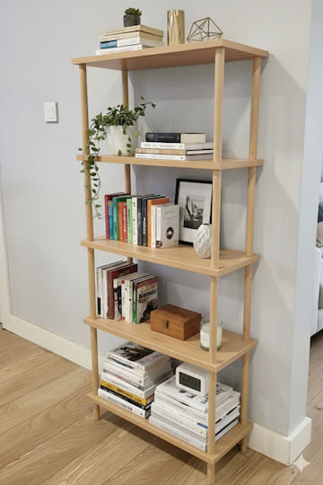 Bücherregal Braun 60x25x136cm