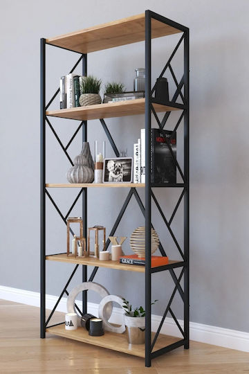 Bücherregal Braun 56x26x150cm