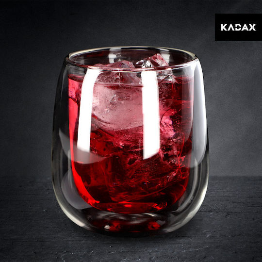 Kadax Σετ Ποτήρια Νερού / Κοκτέιλ / Καφέ / Freddo Γυάλινα 280ml 6τμχ