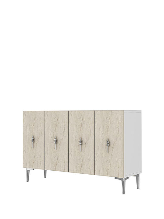 SteweHome Sideboard Holz 120x32x75cm Braun